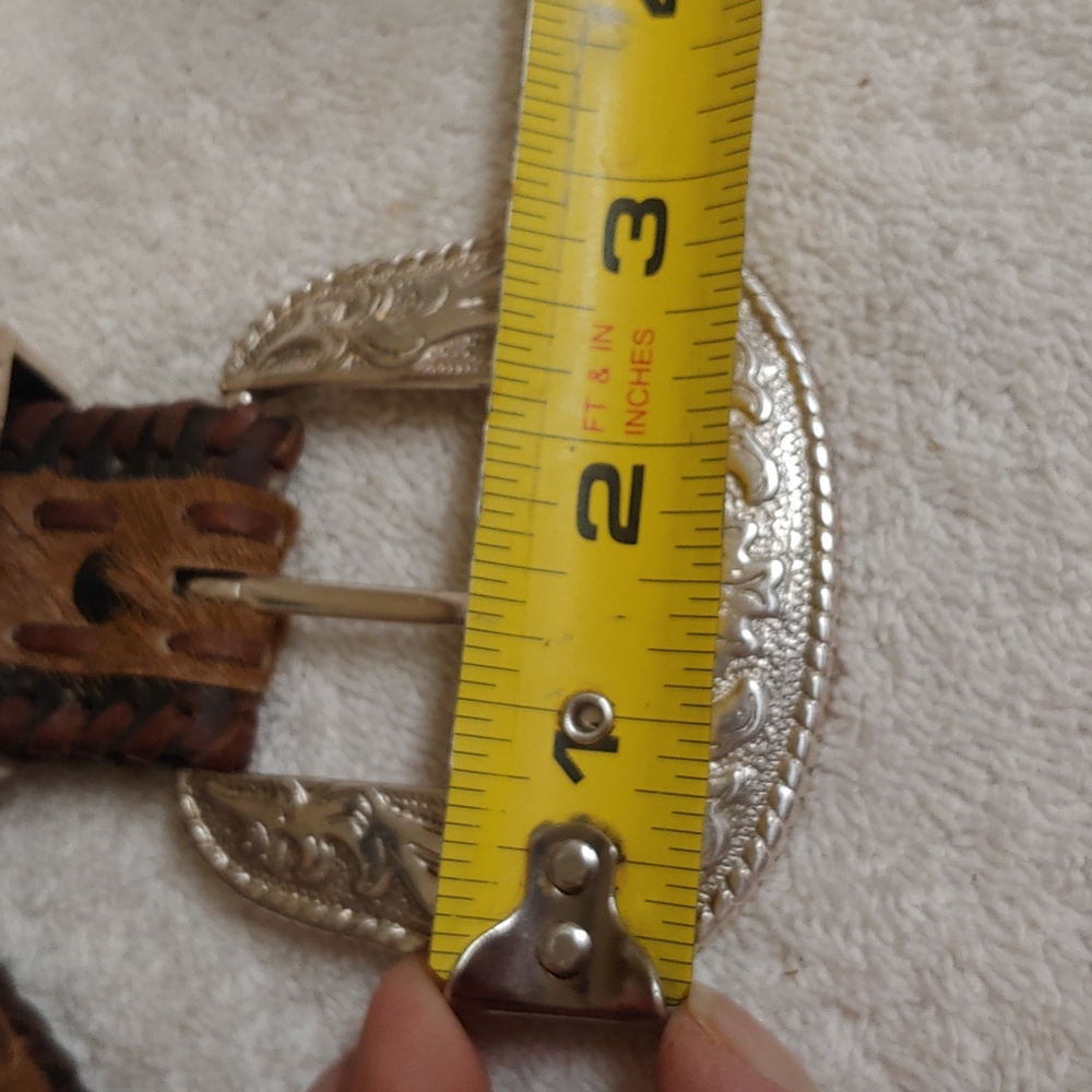 Horse hair, and leather western Cowgirl belt... Beautiful!!!!  Top quality - Picture 12 of 13